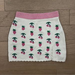 Loveshackfancy knit skirt